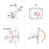Ergotron LX HD Sit-Stand Desk Arm (6.4–13.6 kg)