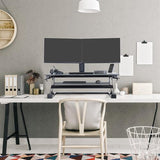 Ergotron WorkFit-TL, Sit-Stand Desktop Workstation (black with grey surface)